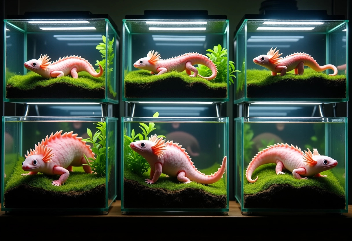 axolotl captivité