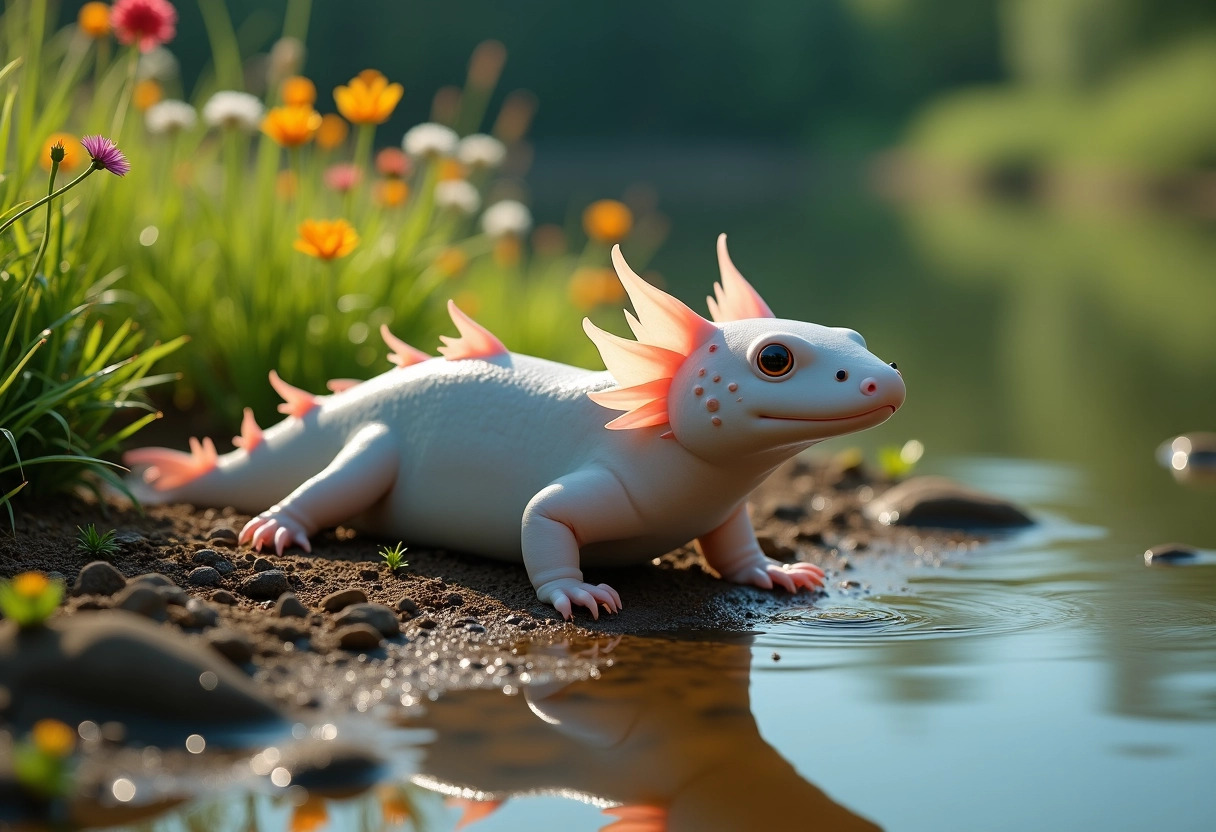 axolotl terrestre